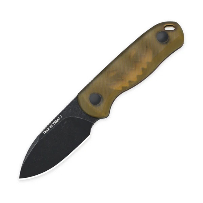 Halloween Limited Edition Kizer Drop Bear Fixed Blade Knife PEI Handle Black Stonewashed 14C28N 1094HW2