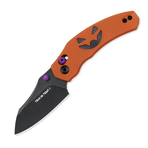 Kizer Mini Bulldog Folding Knife Orange/Black G10 Handle Nitro-V