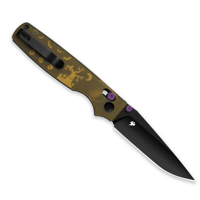 Kizer Original 2 Folding Knife Yellow PEI Handle 14C28N Modified
