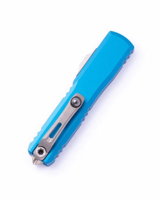 Microtech Ultratech Gen IV Aluminum Blue Handle Double Edge