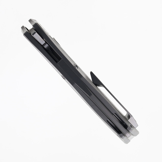 TwoSun Folding Knife Titanium/Carbon Fiber Handle K110 Plain Edge