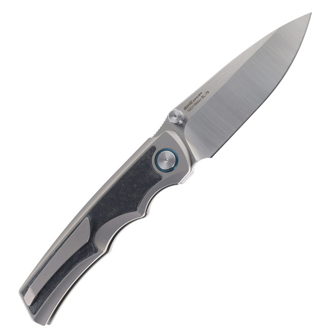 SixLeaf Folding Knife Titanium/Carbon Fiber Handle 10Cr15Mov Plain