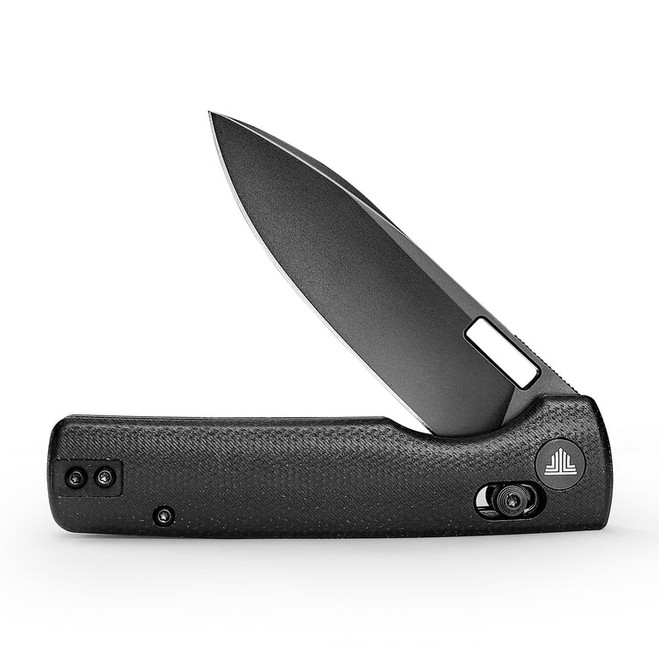 Trivisa Crossbar Lock Folding Knife Black Micarta Handle 14C28N