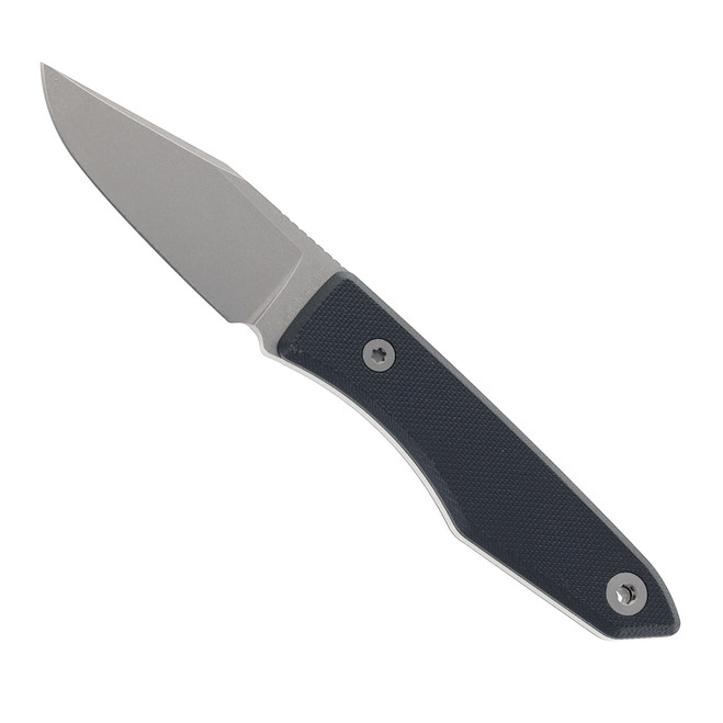Big Idea Designs USA Lookout Fixed Blade Knife Black G10 Handle MagnaCut Plain Edge Stonewash Finish