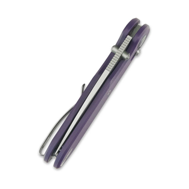 Geo Ethereal Cutter Folding Knife Purple G10 Handle M390 Drop