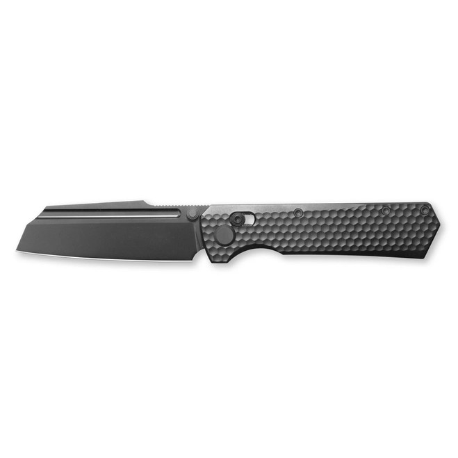 Geo Noxiz Folding Knife Black Titanium Handle M390 Sheepsfoot