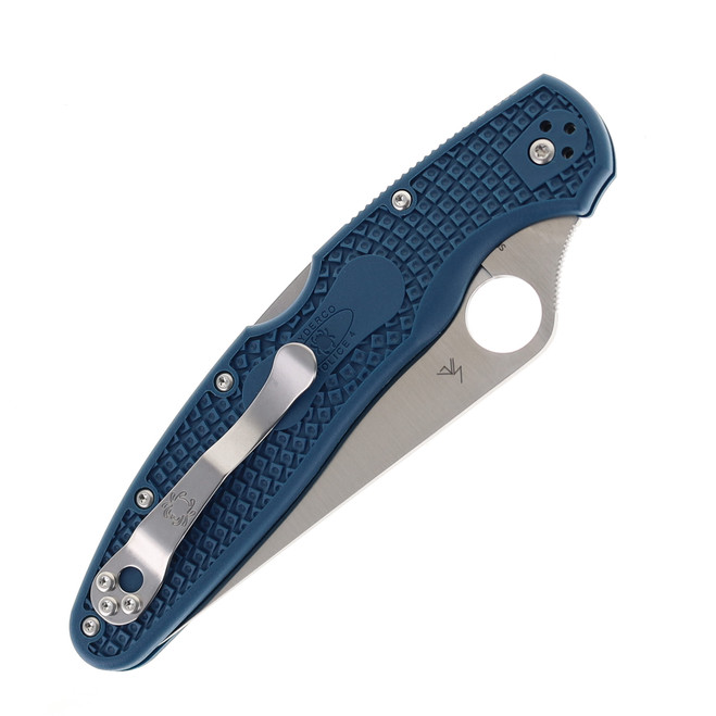 Spyderco Police 4 Folding Knife Lightweight CPM SPY27 Blue FRN