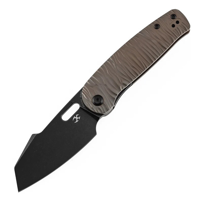 専用4 Kansept Orlok Folding Knife Bronze Titanium Handle S35VN Plain