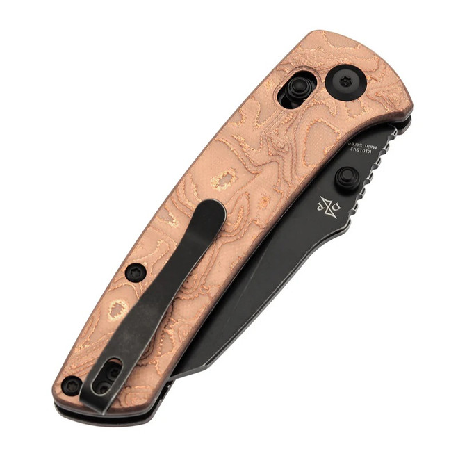 手甲　日FOIL Kansept Main Street Folding Knife Copper Foil/G10 Handle S35VN