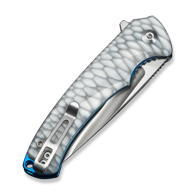 Civivi Voidflare Folding Knife Greyish White Resin Handle 14C28N