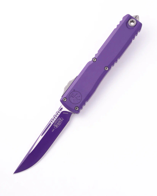 Microtech Ultratech Gen III Zbp OTF Automatic Knife S/E Standard Aluminum Cerakote Purple Handle Bohler M390MK Blade 1121-1PU-C16Z13 Microtech Ultratech Gen III Zbp OTF Automatic Knife S/E Standard Aluminum Cerakote Purple Handle Bohler M390MK Blade 1121-1PU-C16Z13