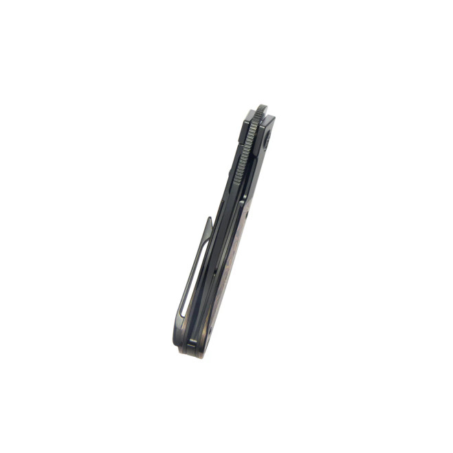 KB Spike Folding Knife Regular DLC Titanium with Zircuti Inlay DLC