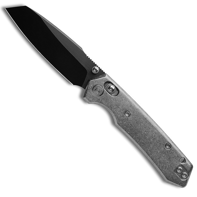 コアラ Miguron Vatso Folding Knife Silver Crystal Titanium Handle M390