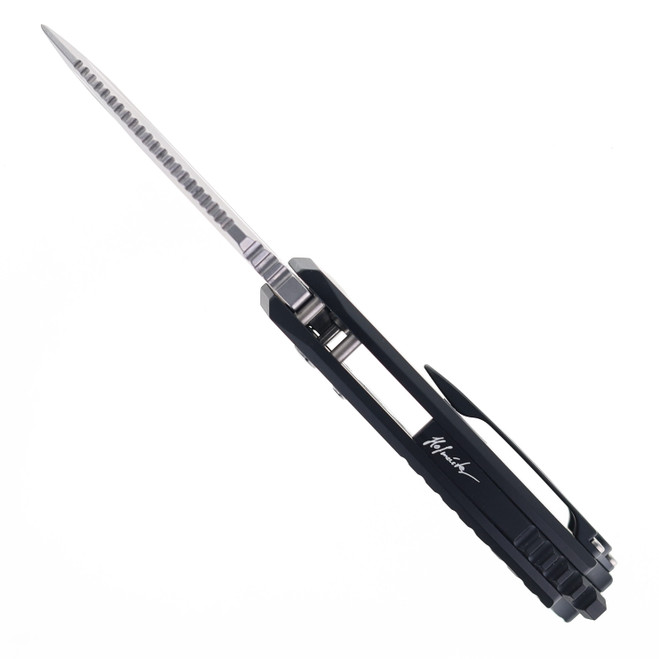 Midgards Messer Little Viking Automatic Knife Black Aluminum