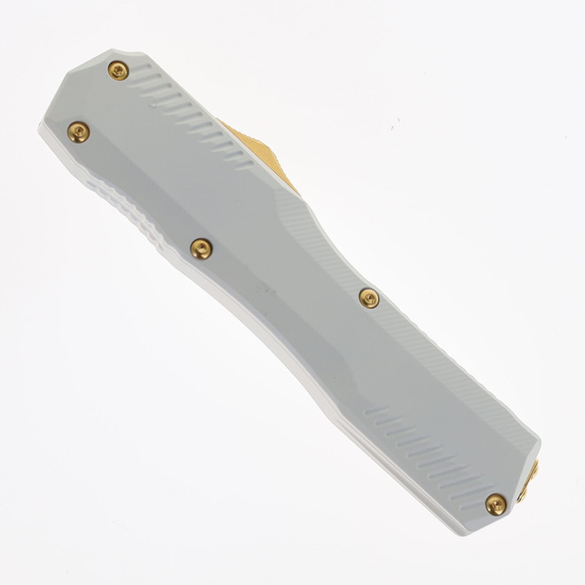 ＢＪ  Kershaw Livewire OTF Auto Knife White Aluminum Handle Magnacut