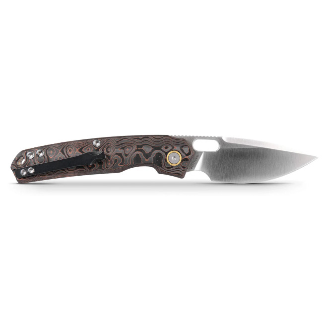 Vosteed Psyop Folding Knife Uni-Copper Fat Carbon Handle Satin