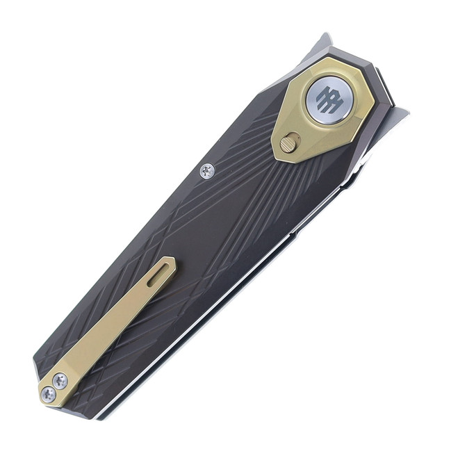 REMETTE RT-Infinite Power Folding Knife Dark Gray Titanium Handle