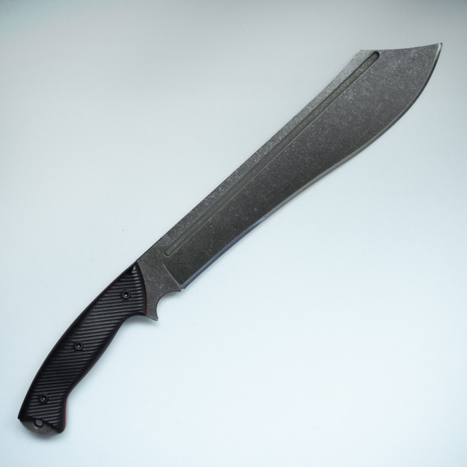 Work Tuff Gear Warhammer Fixed Blade Knife Black Textured/Red