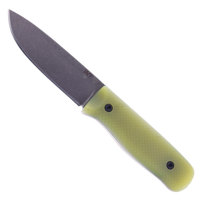 Work Tuff Gear Forester III Fixed Blade Knife Natural G10 Handle K329 Plain Edge Dark Washed Finish ODG Kydex Sheath