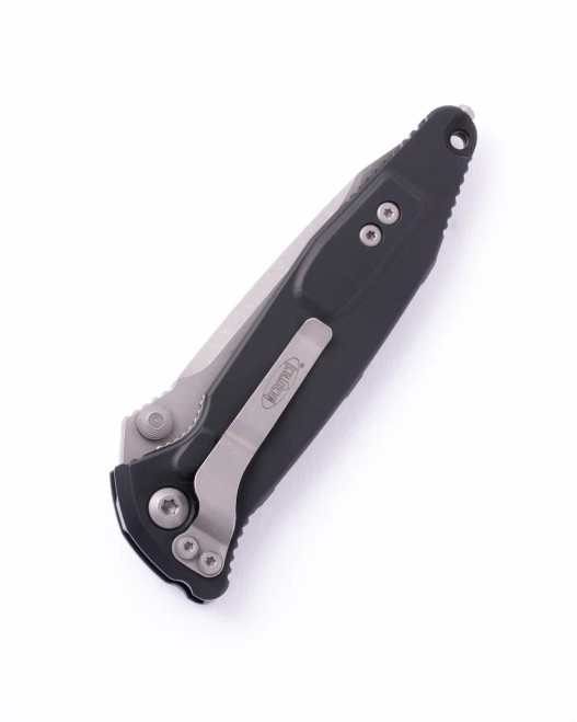 Microtech Socom Manual Folding Knife Elite Black Aluminum Handle T