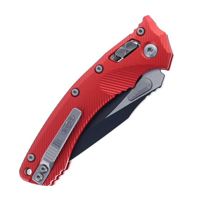 Microtech Amphibian RAM LOK Folding Knife Black M390MK Blade Red