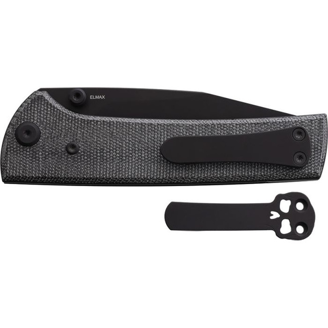 Chaves Blue Label Scapegoat 229 Folding Knife Black Canvas Micarta