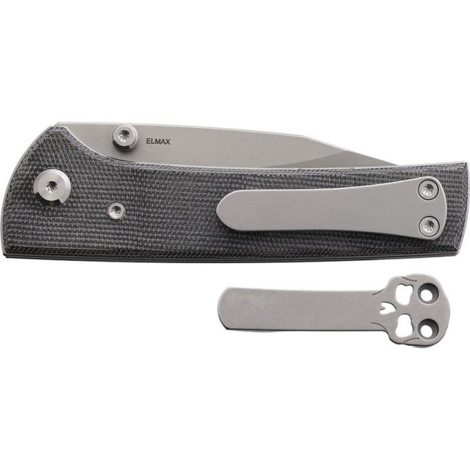 Chaves Blue Lael Scapegoat Street Folding Knife Black Micarta