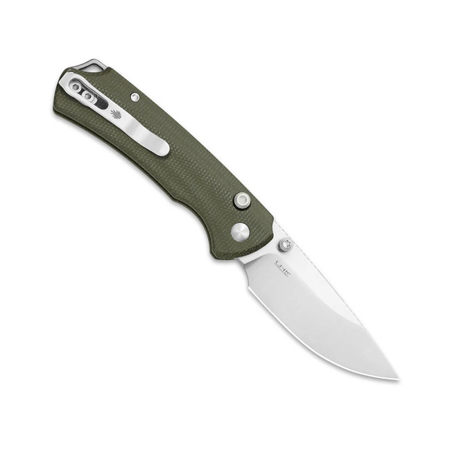 Ｍ Kizer T1 BD Folding Knife Olive Green Micarta Handle Nitro-V Drop