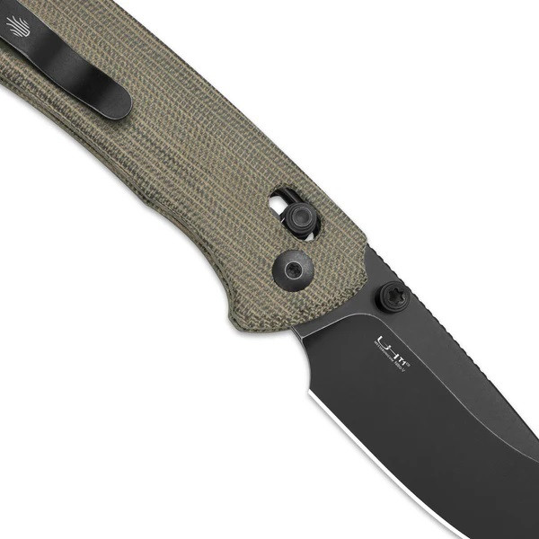 Kizer T1 CD Folding Knife Olive Green Norplex UltreX Handle Nitro