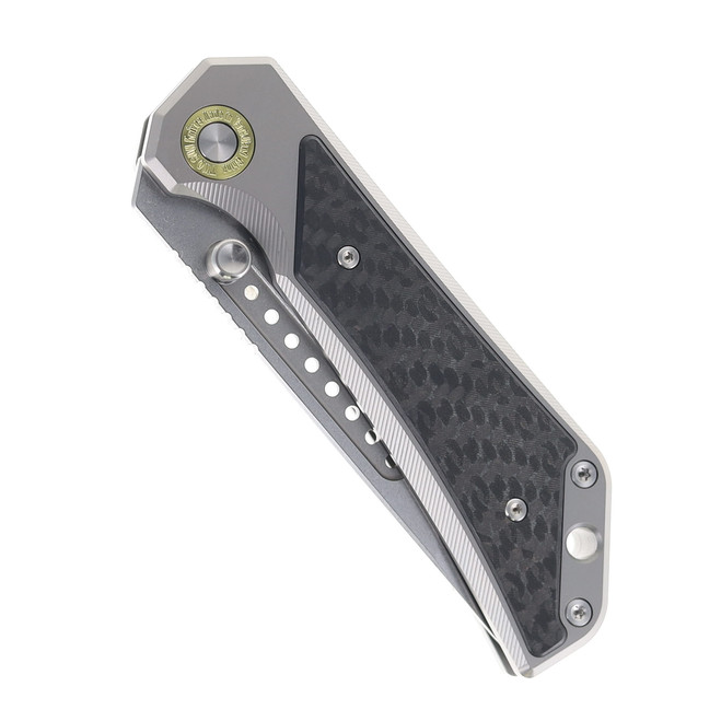 TwoSun Knives Wong Design Folding Knife Titanium Handle 14c28n