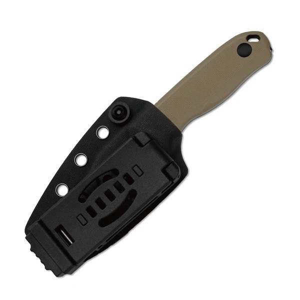 Kizer Drop Bear Fixed Blade Knife Tan G10 Handle AEB-L Clip Point