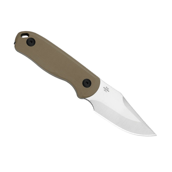 Kizer Drop Bear Fixed Blade Knife Tan G10 Handle AEB-L Clip Point