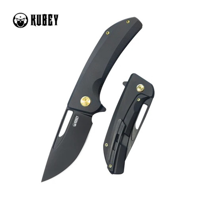 Kubey Hyperion Folding Knife Black Titanium/Micro Milling Lines Handle S35VN Plain Edge Blackwash Finish KB368H Kubey Hyperion Folding Knife Black Titanium/Micro Milling Lines Handle S35VN Plain Edge Blackwash Finish KB368H