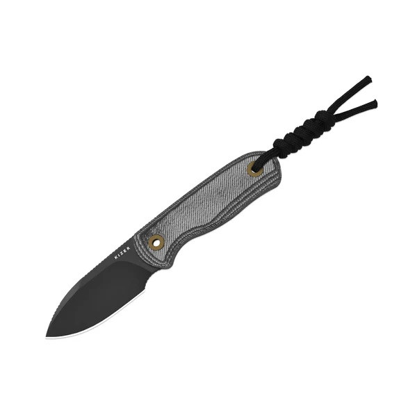 Kizer Drop Bear Fixed Blade Knife Black Micarta Handle S45VN Drop