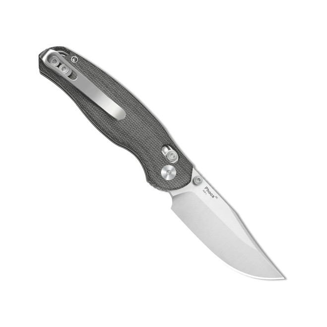 Kizer Phoca CC Folding Knife Black Norplex UltreX Micarta Handle