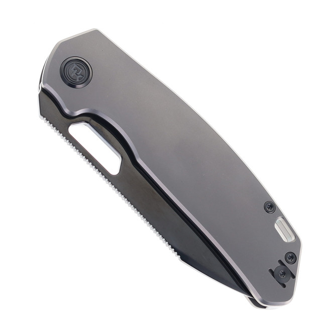 Divo Knives Growler XL Folding Knife Beadblast Titanium Handle