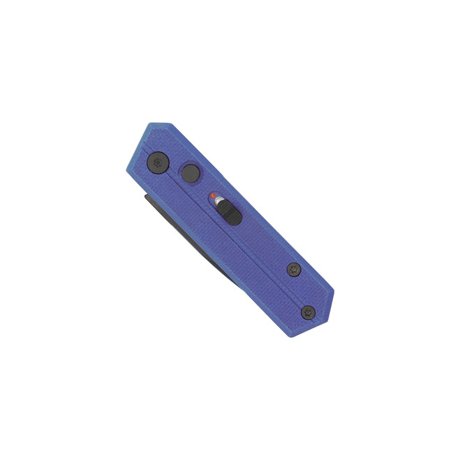 CobraTec Stinger Button Automatic Knife Purple G10 Handle D2 Plain