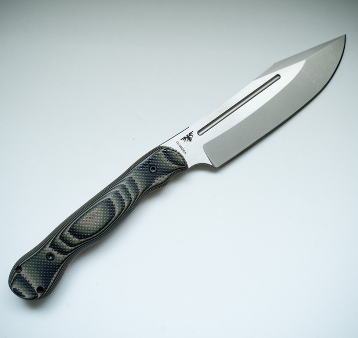 R Work Tuff Gear JX-Omega Fixed Blade Knife Jungle Camo G10 Handle