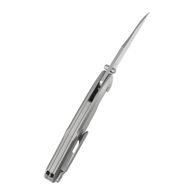 KB Mantra Folding Knife Sandblast Titanium Handle M390 Spear Point