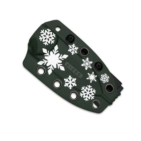 Coming 11-15) Kizer Drop Bear Fixed Blade Christmas Edition PVD