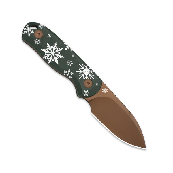 その他 K Coming 11-15) Kizer Drop Bear Fixed Blade Christmas Edition PVD