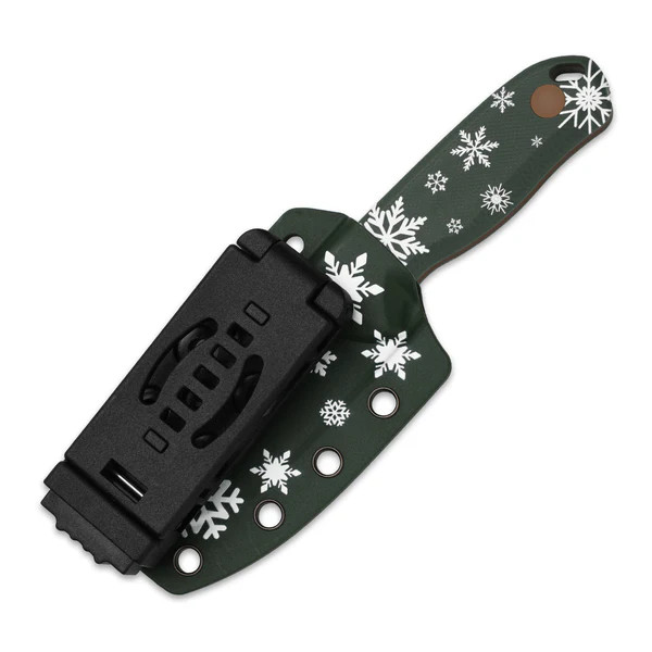 Coming 11-15) Kizer Drop Bear Fixed Blade Christmas Edition PVD