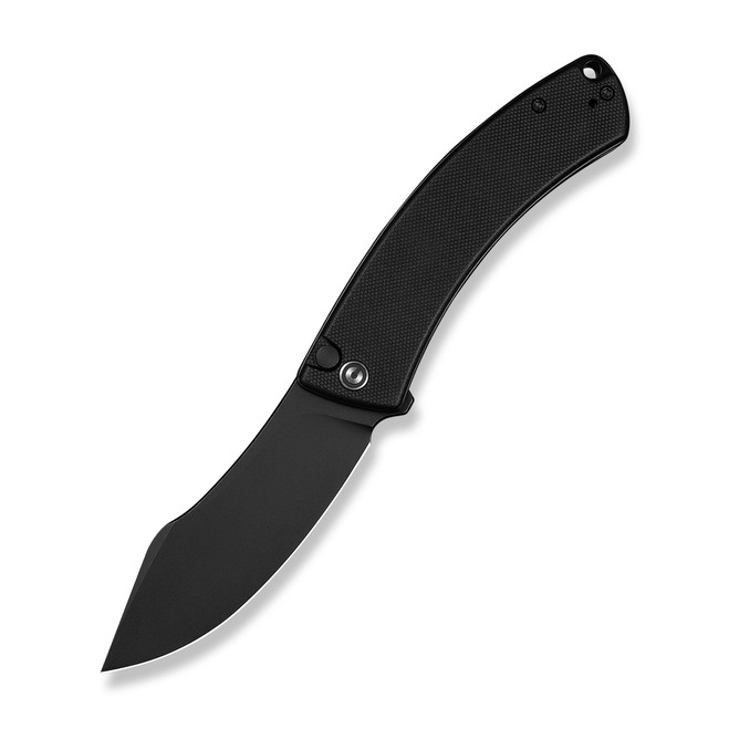 (Pre-Order Ships 11-25) Civivi Outlaw Muk Folding Knife Black G10 Handle 14C28N Plain Edge Black Stonewash Finish C24079-1