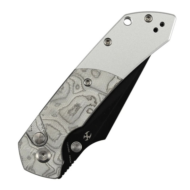 手甲　日FOIL Kansept Fenrir Folding Knife G10/Aluminum Foil Handle 154CM Plain