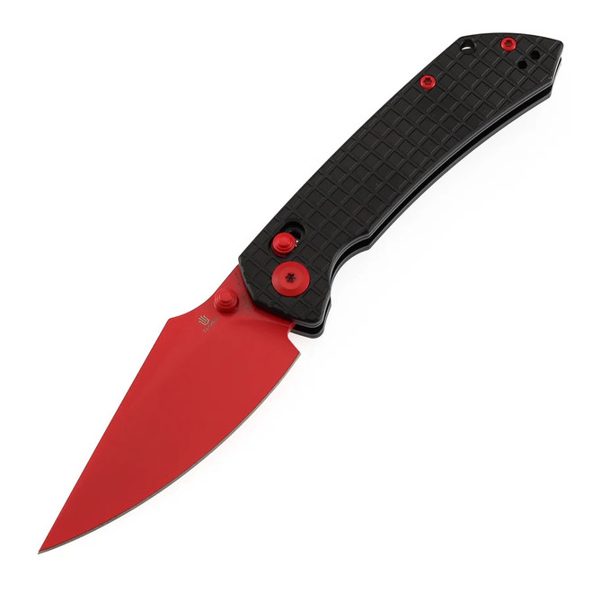 Tenable Fenrir Folding Knife Black Aluminum Handle Nitro-V Harpoon