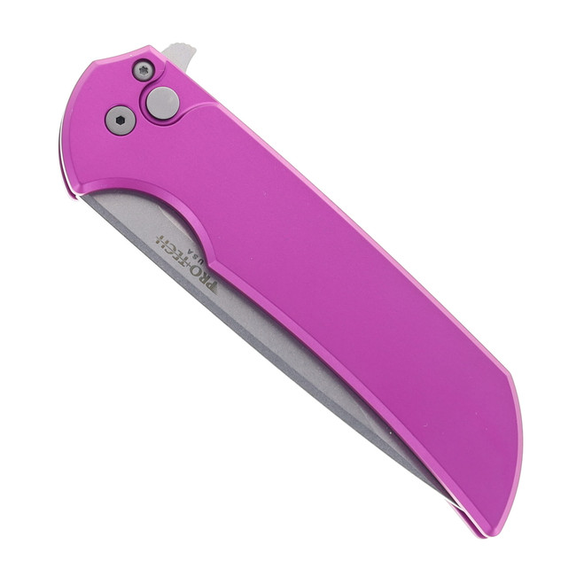 Pro-Tech Knives Mordax Folding Knife Purple Handle Stonewashed
