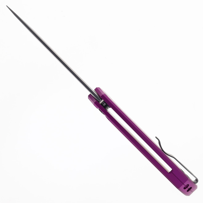 ペーパーマン Pro-Tech Knives Mordax Folding Knife Purple Handle Stonewashed