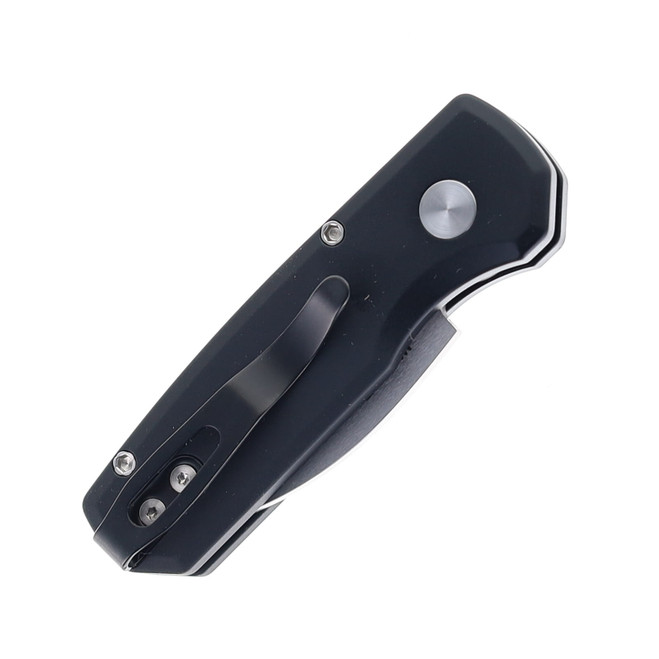Pro-Tech Knives Runt-5 Automatic Knife Black Aluminum Handle Satin