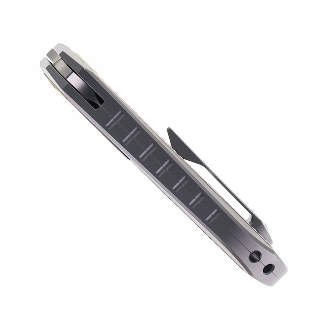 新品未使用　シナジー　キスイ　エスライフ　sLiFE SixLeaf SL-84 Folding Knife Titanium Handle w/ Timascus Inlay M390