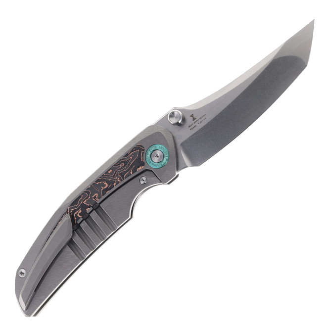 TwoSun Folding Knife Titanium/Carbon Fiber Handle YJ01-V1 Plain